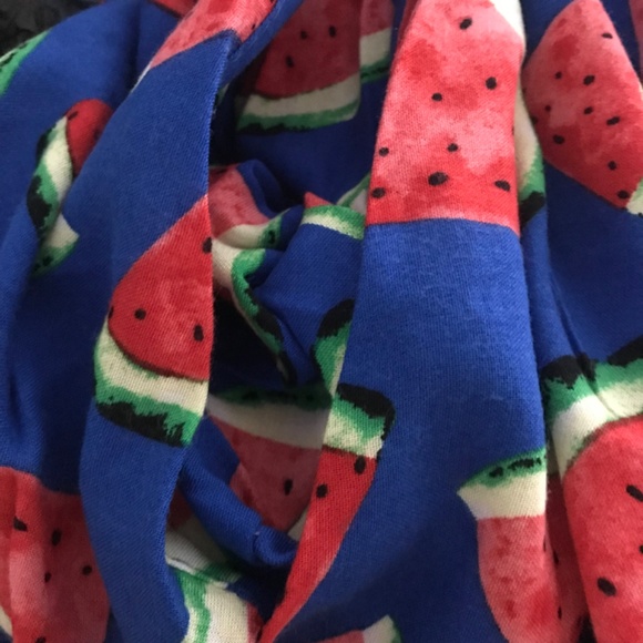 NWOT Watermelon Print Polo Dress 2X Pocket Half Button Up Collar Short Sleeve - Picture 5 of 6